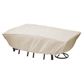 Mr. BAR-B-Q 07837BB Furniture Cover, 8.66 in L, 12.8 in W, 15.95 in H, Elastic, Taupe